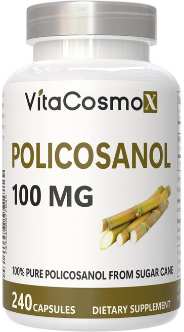 VitaCosmoX 비타코스모 폴리코사놀 옥타코사놀 고함량 100mg 베지캡슐, 1개, 240정