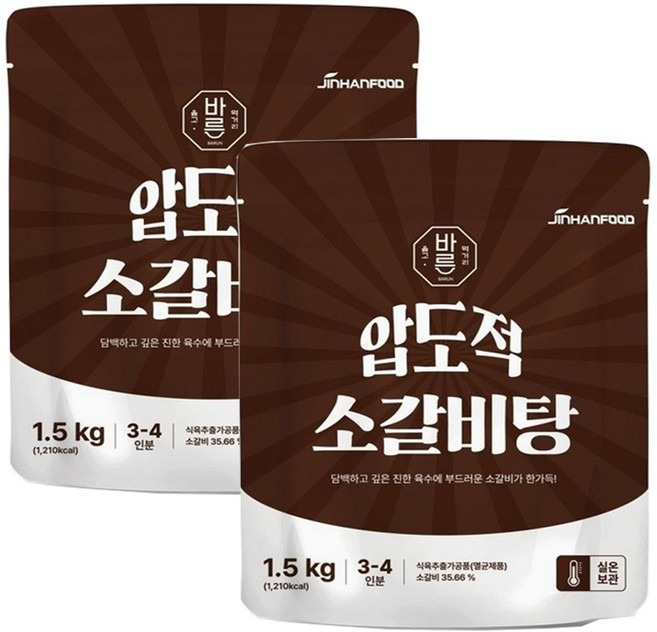 진한식품 압도적 소갈비탕, 1.5kg, 2개