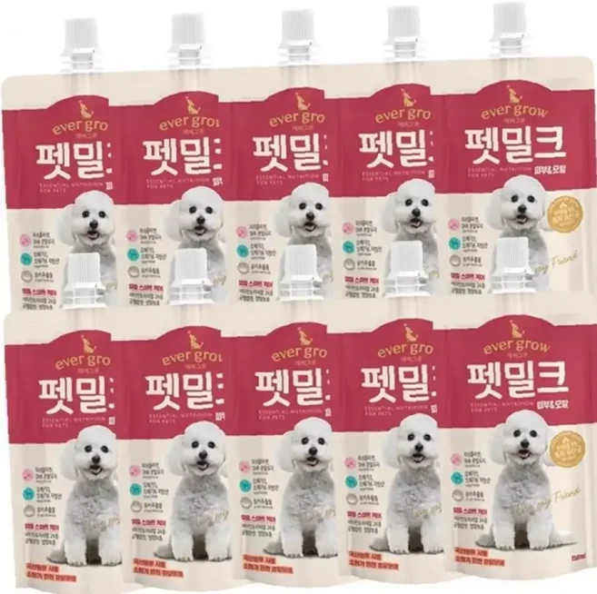 에버그로 펫밀크 피부모발 150ml 1박스 10개입 강아지습식사료 jun*513BW, 피부&모발, 1개