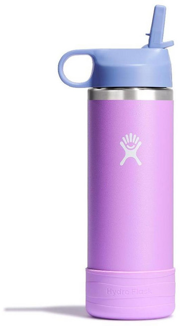 학교용 Hydro Flask Kids 물병 - 스테인리스 스틸 및 스트로 캡으로 단열 18 oz 코코넛, 18온스, 시스프레이