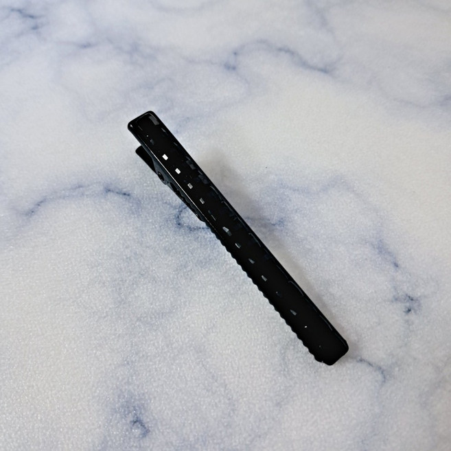 윤이네 [2P 세트] 국산 핸드메이드 큐빅 메탈 악어핀 앞머리 옆머리 고정 성인 여성 헤어핀 머리핀 보석 일자핀 F-3