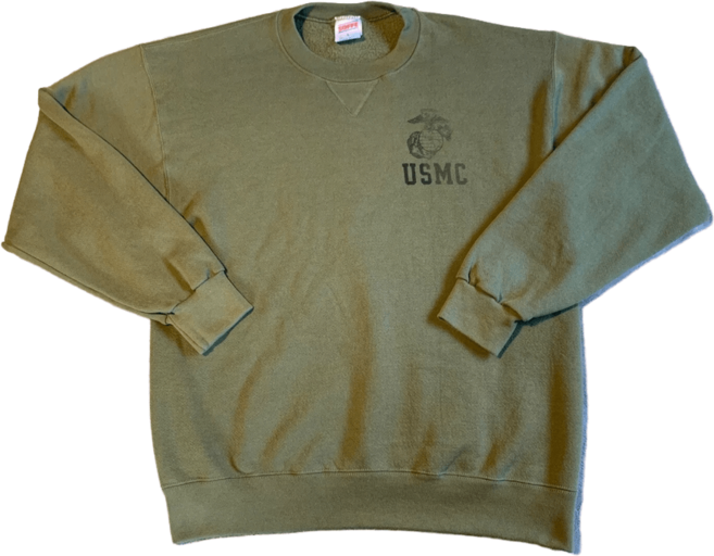 USMC 미해병대 맨투맨 스웻셔츠 크루넥 미국생산 남L S급 빈티지 UMS025