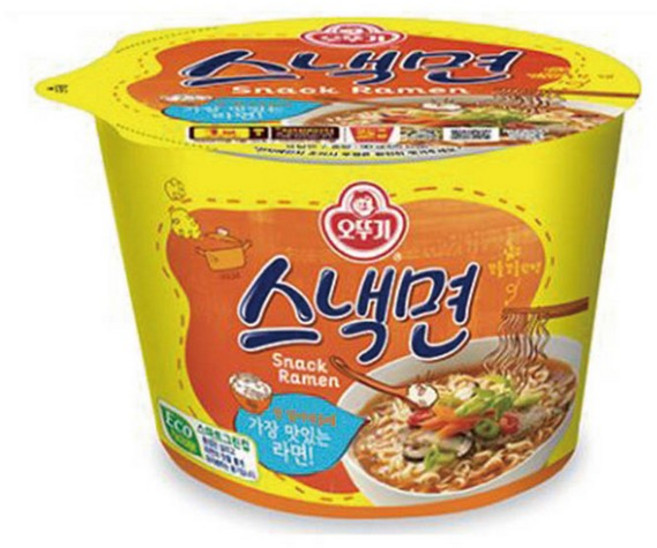 스낵면 큰컵 90g BOX 오뚜기, 12개