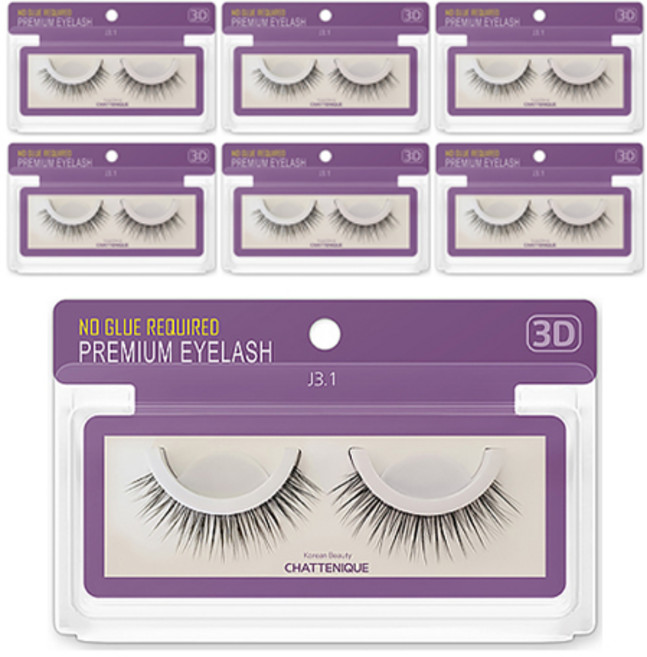 [ 9~12 mm ]샤뜨니끄 3D 속눈썹 7개세트 원터치 3초 속눈썹 4종 셀프연장 9~12 mm 7개세트, j3.1- 9mm, 7개