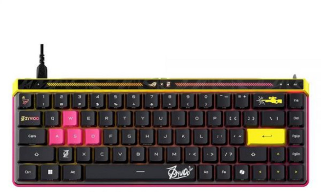 ASUS ROG Falchion Ace HFX 홀 이펙트 유선 게이밍 키보드 - 65% TKL 듀얼 USB-C 마그네틱 스위치 래피드 트리거 스피드 탭 8K Hz 폴링, ASUS ROG Falchion Ace HFX 홀 이펙