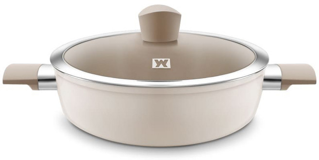 인덕션 세라믹 7중 코팅 전골 냄비 뚜껑포함, 24cm, 바겐슈타이거 에델 IH 세라믹냄비 전골, 1개