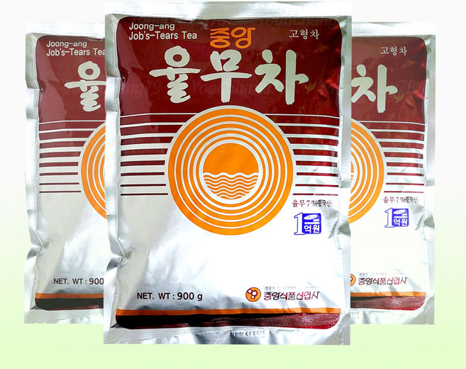 중앙 율무차 900g x 3개/자판기용 믹스 곡물라떼, 3개, 1개입