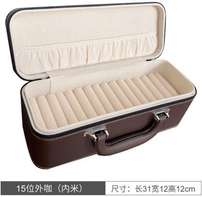 手鐲收納盒 15位收納箱 復古手提首飾盒