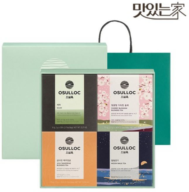 오설록 세작 티파티(4종x3입) 선물세트 / 피라미드 티백, 없음, 1개
