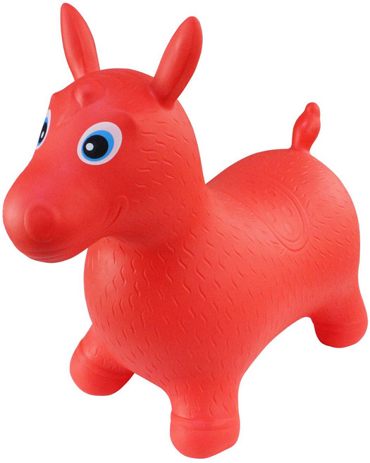 SunburstWonder 아동 공기주입완구 고무말 뜀틀 PVC 장난감 말 스포츠 S293, A-레드