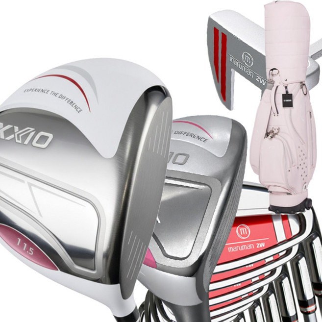 젝시오 14 화이트 여성골프채풀세트 마루망 2W 조합 캐디백포함, 택2 드라이버11.5유틸4번7아이언L퍼터, 상세 설명 참조