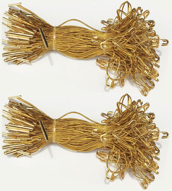 비온산업 의류용 실고리핀 11cm, 100개, 골드+골드