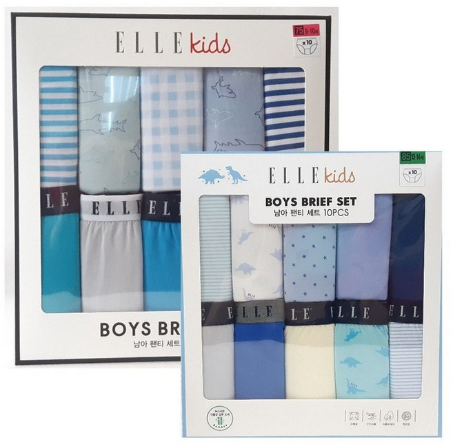 엘르 뱀부레이온 남아 아동 초등팬티 10종세트 811360