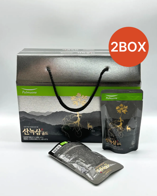 [풀무원녹즙] 산이내린 녹용과 삼의 힘 1box(100mlx30포), 60개, 100ml