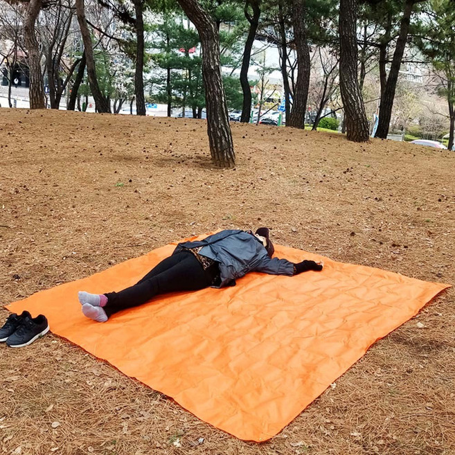 경량돗자리 소풍 등산 낚시 4인 방수매트, 상품선택, 2m 돗자리매트 주황색
