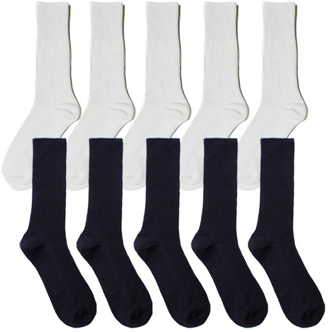 네이처삭스 남여공용 프리미엄 갑종골지양말 10켤레세트 (두 가지 색상 혼합선택가능)