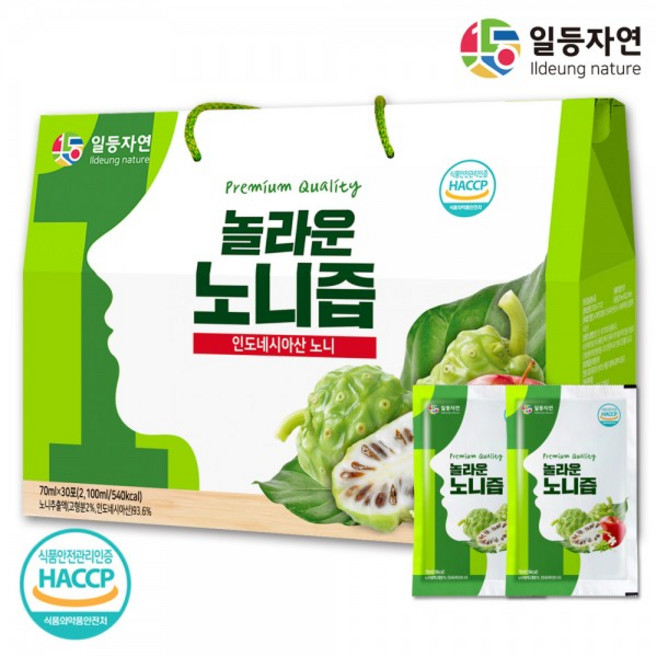 놀라운 노니즙 건강주스 70ml x 30포 100포, 1개, 2.1L