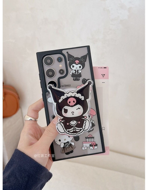 쿠로미 S26 울트라 투명 맥세이프 거치대 케이스