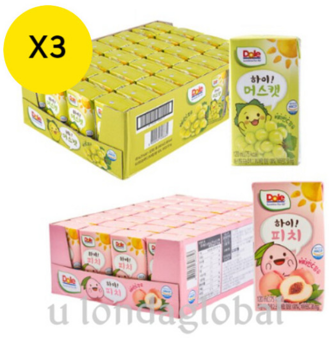 돌 하이 피치 + 머스캣 주스 X3, 1개, 120ml