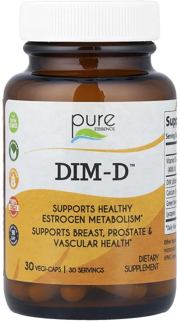 Pure Essence DIM-D™ 베지 캡슐 30정, Pure Essence DIMD 베지 캡슐 30정, 1개 - 쿠팡