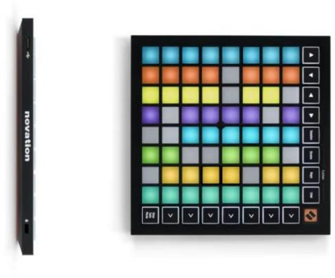 노베이션 런치패드 휴대용 64 RGB MIDI 그리드 컨트롤러 MK3 에이블톤 라이브를 사용한 트랙 제작 공연용