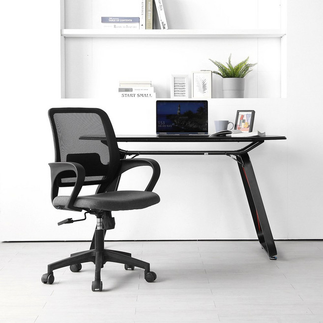 린백 LB11MB 학생 책상 사무용 사무실 회의실 메쉬 높이조절 팔걸이 컴퓨터 의자, 레제르티 메쉬의자 201, 그레이