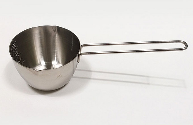 국산제작 롱손잡이 304 스텐 계량컵 200ml, 1개