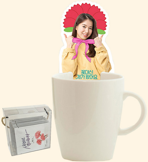 꽃길걷다 굿즈 티백 어버이날 인간 카네이션 홍삼차 10P, 1박스, 10개입, 1g