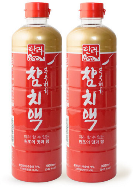 한라식품 한라 참치액 900ml x2개, 2개