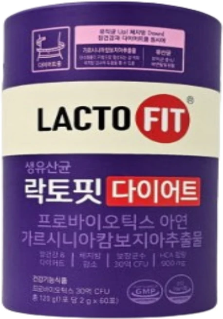 락토핏 정품 다이어트 유산균 60p, 120g, 1개 - 쿠팡