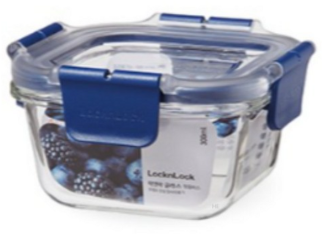 락앤락 탑클라스 정사각 밀폐용기, 3개, 300ml