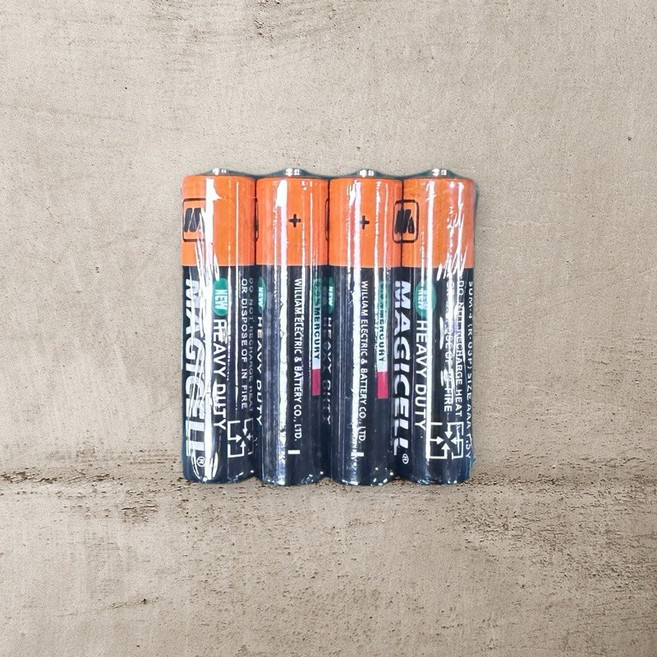 MAGICCELL 碳鋅電池 AA (3號) 一組4入, 1個, 碳鋅電池4號 一組4入