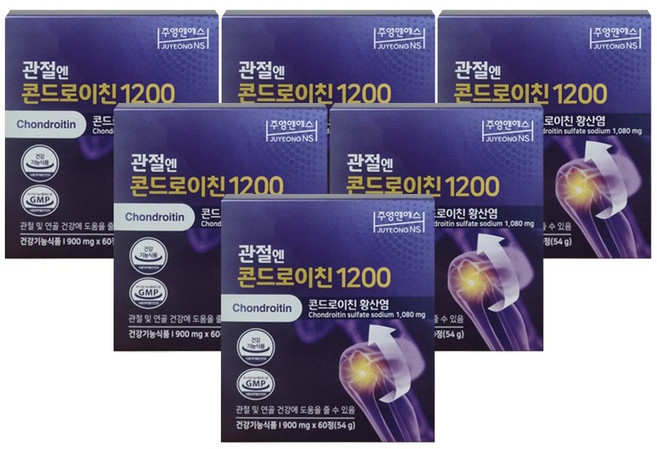 주영엔에스 관절엔 콘드로이친 1200 900mg x 60정 / 6개, 6박스