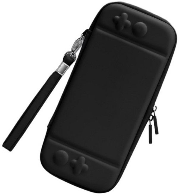 Switch 硬殼收納包 (副廠) -適用於 Switch 2 / OLED / Switch 防水抗壓/超薄便攜 外出防護包, 黑色,SWITCH (OLED & 電力加強), 1個
