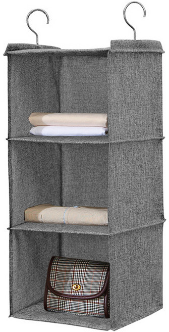 일이공팔 걸이식 수납함 3칸형 그레이, 1개