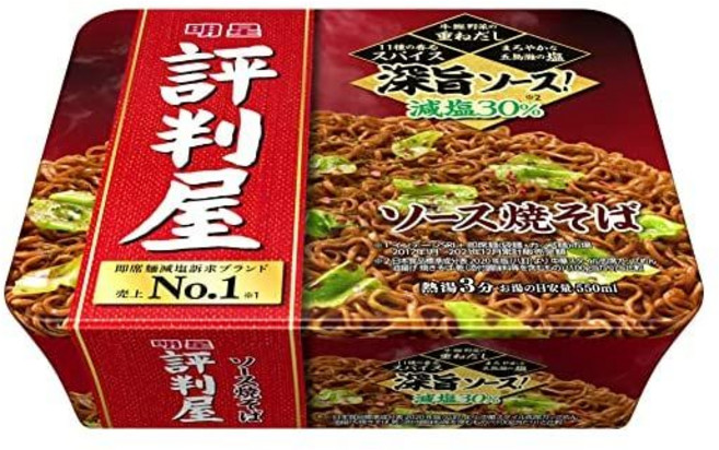 일본 컵라면 명성 평판가게 소스야키소바 112gx12개, 12개