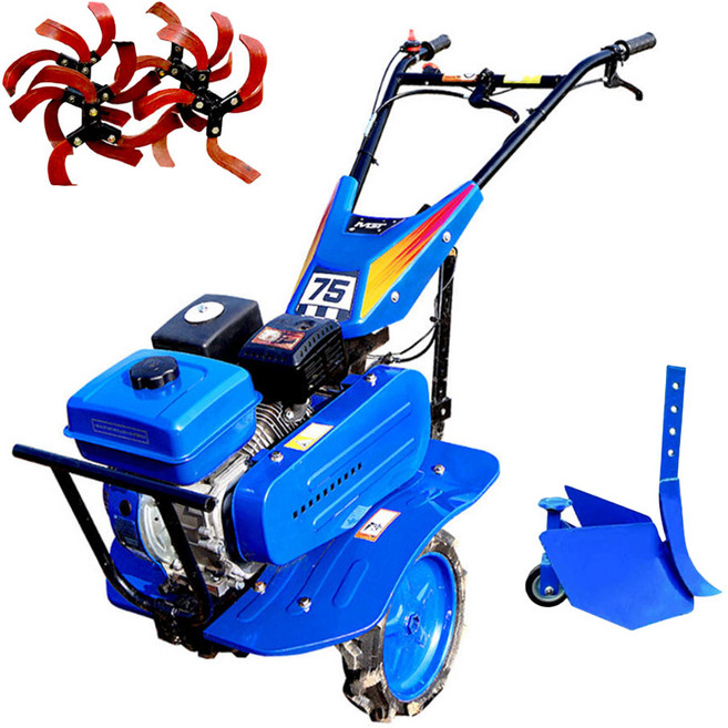 MGT 4행정 엔진 중형관리기 MGT-75 소형 밭가는기계 베토 쟁기날 포함 관리기, 1개