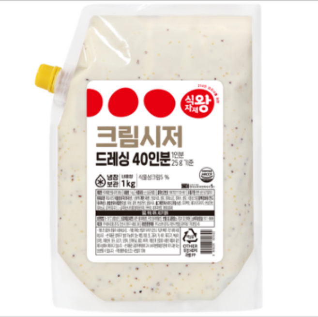 식자재왕 크림시저드레싱, 1kg, 1개