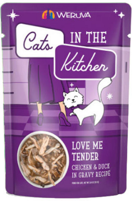 웨루바 캣츠인더키친 파우치 러브 미 텐더 85g, 닭+참치, 1개