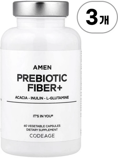 코드에이지 에이멘 프리바이오틱 파이버+ Codeage Amen Prebiotic Fiber+ 60정, 3개 - 쿠팡