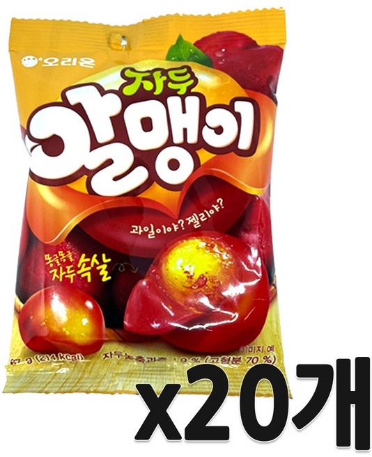 마이구미 자두알맹이 216g(36gx6봉)-학교과자 간식, 67g, 20개