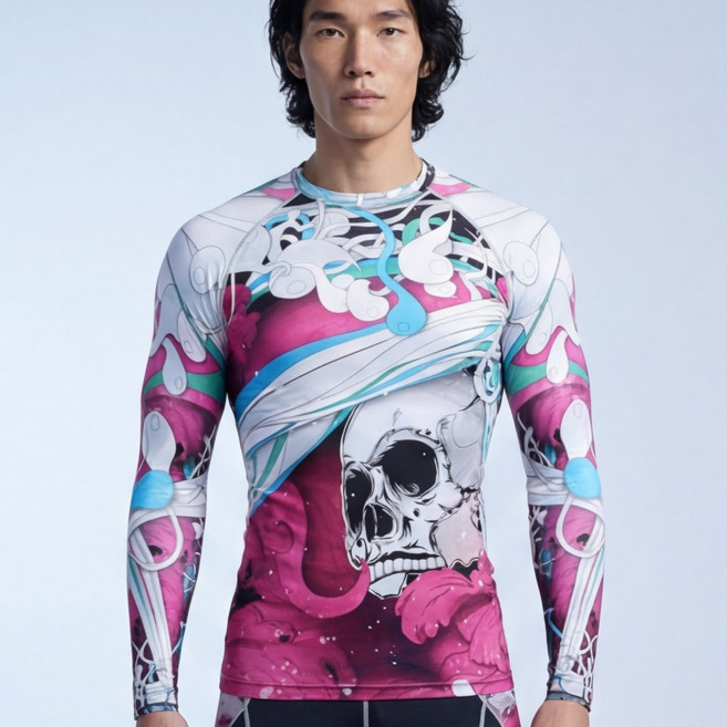 픽스기어 CFL-19P 남 여 공용 머슬핏 스포츠웨어 언더레이어 언더셔츠 짐웨어 헬스복 운동복 트레이닝복 주짓수 크로스핏 합기도 래쉬가드