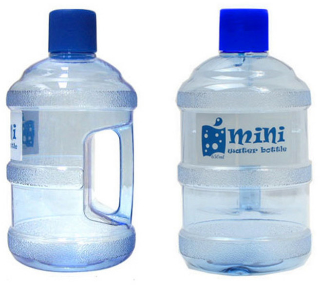 테스 보틀 미니 PETG 1리터 생수병 귀요미 가습기 물병, 블루, 1L