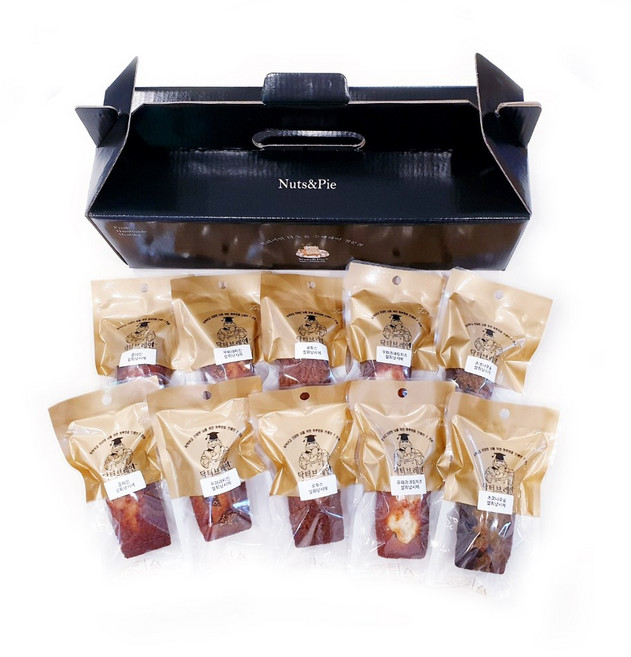 쌀휘낭시에 5종10입 선물세트, 10개, 40g