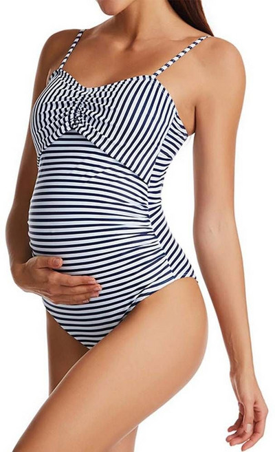 TBZ 임산부 모노키니 임부 맘 만삭 수영복 스트라이프 su0+9356RP
