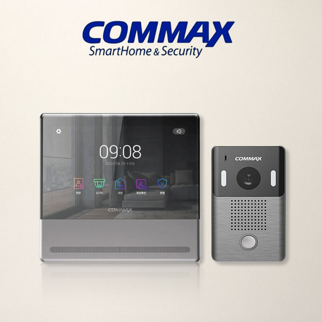 코맥스 모기 7인치 IOT 아날로그 스마트 월패드 비디오폰 CDV-70QT 초인종포함 세트, 설치안함
