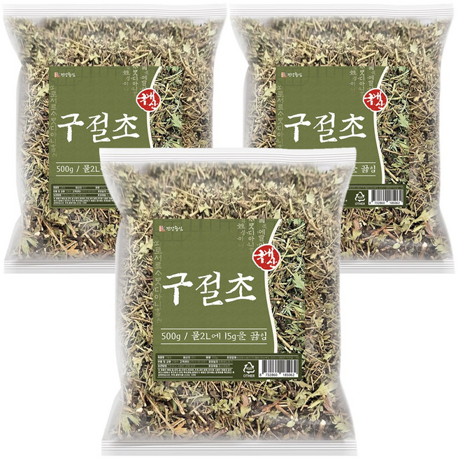 건강중심 국산 말린 구절초 차, 3개, 500g