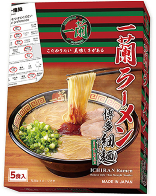 이치란 라멘 하카타 가는 면 5개입, 5개