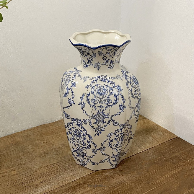 청화 백자 화병 도자기 항아리 최화정 꽃병 만당춘