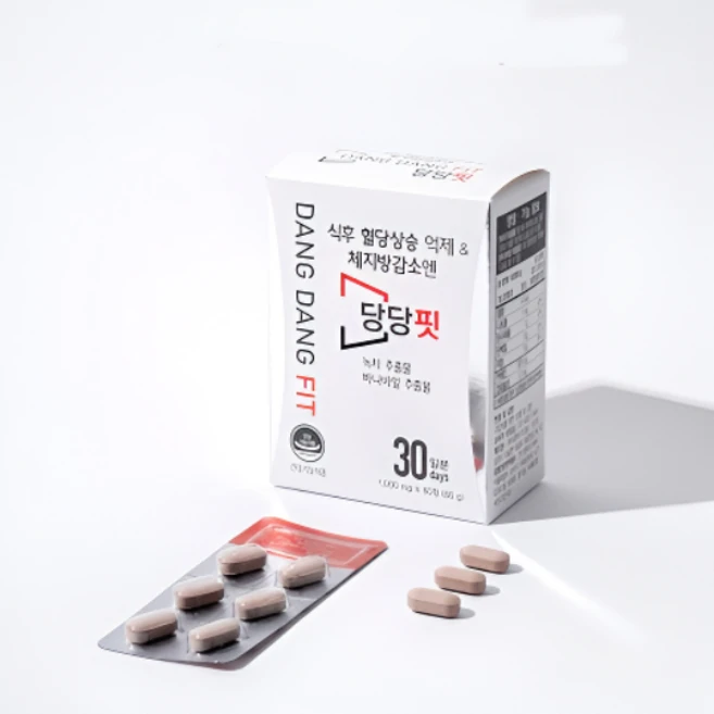 당당핏 식후 혈당억제 체지방감소 건강기능식품, 1개, 60정 - 쿠팡